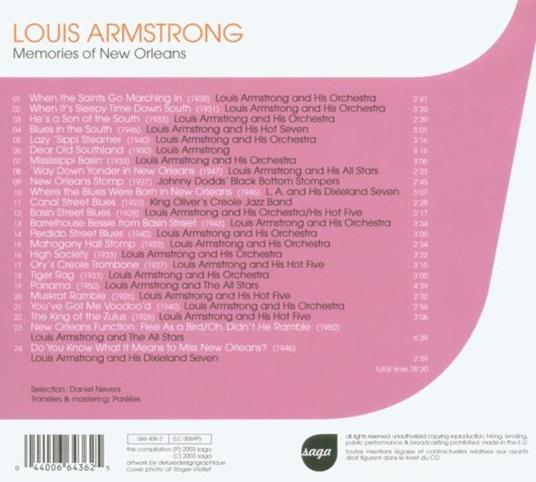 Memories of New Orleans - CD Audio di Louis Armstrong - 2