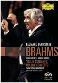 Johannes Brahms. Violin Concerto, Double Concerto (DVD) - DVD di Leonard Bernstein,Johannes Brahms,Gidon Kremer,Mischa Maisky,Wiener Philharmoniker