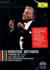 Leonard Bernstein. Beethoven: Symphonies 1, 8 & 9 (DVD) - DVD di Ludwig van Beethoven,Leonard Bernstein,Fiorenza Cossotto,Gwyneth Jones,Hanna Schwarz,Wiener Philharmoniker