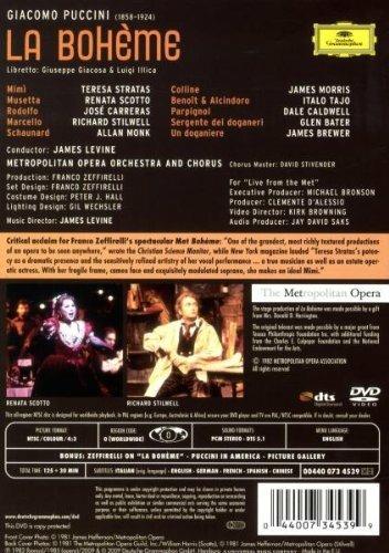 Giacomo Puccini. La Boheme (DVD) - DVD di Giacomo Puccini,James Levine,Renata Scotto,José Carreras,Teresa Stratas - 2