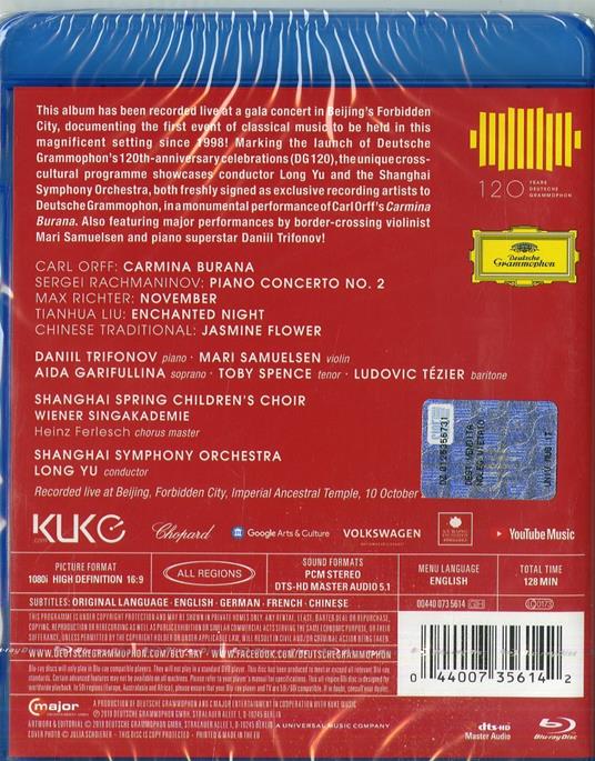 Carmina Burana / Concerto per pianoforte n.2 (Blu-ray) - Blu-ray di Carl Orff,Sergei Rachmaninov,Shanghai Symphony Orchestra,Daniil Trifonov,Aida Garifullina - 2