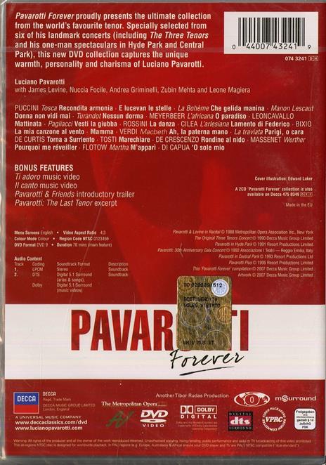 Luciano Pavarotti. Pavarotti Forever (DVD) - DVD di Luciano Pavarotti - 2
