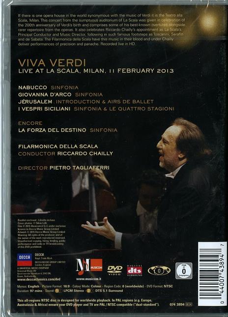 Viva Verdi.The La Scala Concert (DVD) - DVD di Giuseppe Verdi,Riccardo Chailly - 2