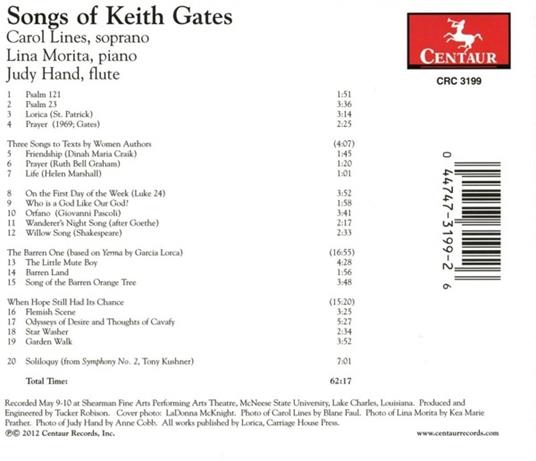 Songs Of Keith Gates - CD Audio di K. Gates - 2