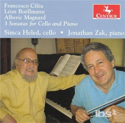 3 Sonatas For Cello & Piano - CD Audio di Simca Heled