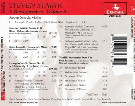 A Retrospective vol.8 - CD Audio di Steven Staryk - 2