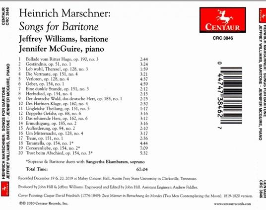 Songs For Baritone - CD Audio di Jeffrey Williams - 3