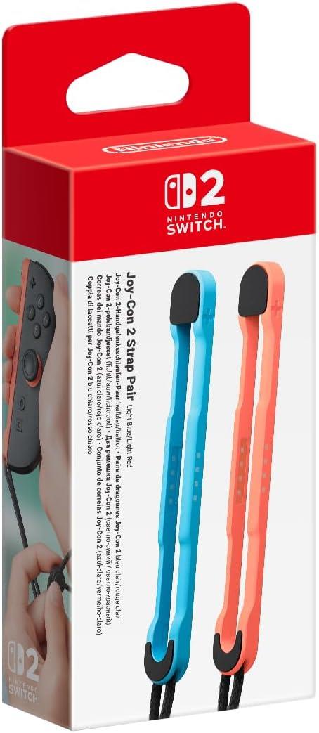NINTENDO SWITCH 2 Set 2 Cinturini Joy-Con Rosso-Blu