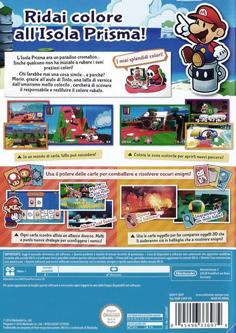 Nintendo Paper Mario: Color Splash, Inglese - Wii U - 4