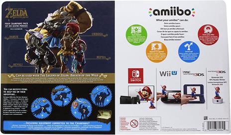Amiibo The Legend Of Zelda Breath Of The Wild- 4 Campioni Urbosa-Revali-Mipha-Daruk - 2