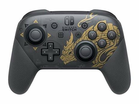 Nintendo Pro Controller Monster Hunter Rise Edition Nero, Oro Bluetooth Gamepad Analogico/Digitale Nintendo Switch - 4