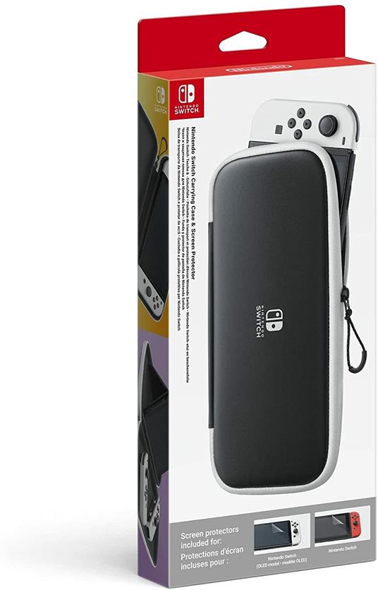 Nintendo Custodia e Pellicola Protettiva per Switch Modello OLED