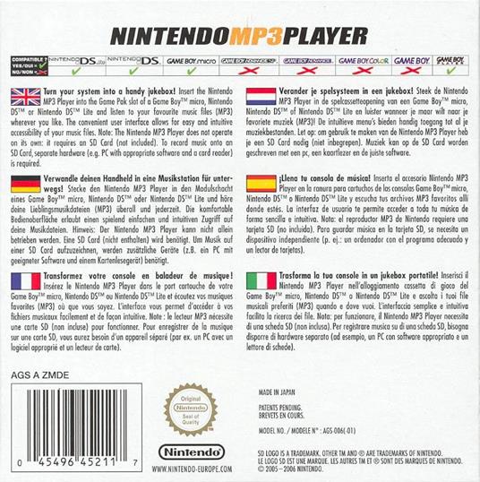 NINTENDO NDS - MP3 Player - 2