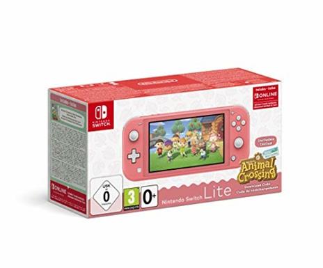 Nintendo Switch Lite (Coral) Animal Crossing: New Horizons Pack + NSO 3 months (LIMITED)