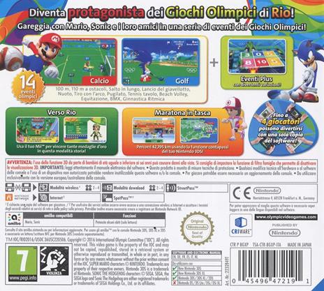 Mario & Sonic ai Giochi Olimpici di Rio 2016 - 3DS - 8