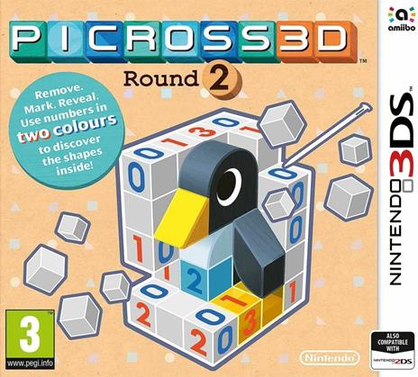 Nintendo Picross 3D: Round 2, 3DS Standard Francese Nintendo 3DS