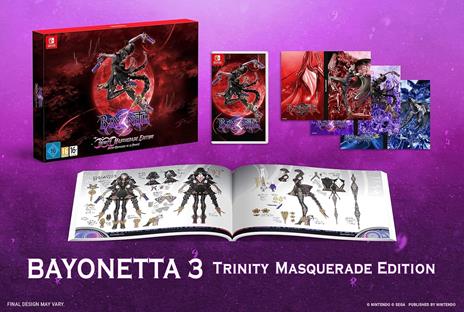 Nintendo Bayonetta 3: Trinity Masquerade Edition Cinese semplificato, Cinese tradizionale, Tedesca, Inglese, ESP, Francese, ITA, Giapponese, Coreano, Russo Nintendo Switch - 2