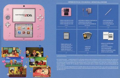 Nintendo 2DS Rosa & Bianco con Tomodachi Life - 2
