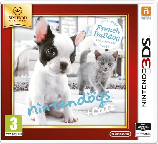 Nintendo Nintendogs + Cats: French Bulldog, 3DS videogioco Nintendo 3DS Basic Francese