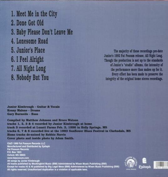Meet Me in the City - Vinile LP di Junior Kimbrough - 2