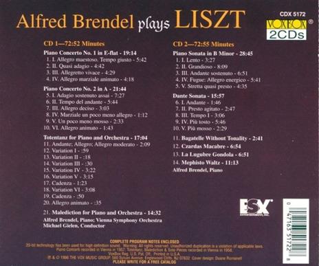 Plays Liszt - CD Audio di Franz Liszt,Alfred Brendel - 2