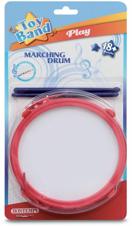 Tamburo Con Tracolla Completo Di Bacchette