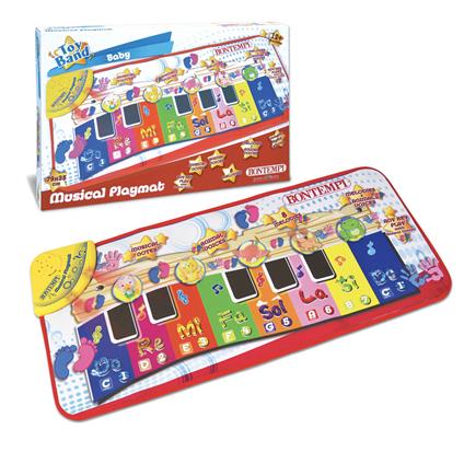 Tappeto Musicale Elettronico 8 Melodie Preregistrate 8 Note Musicali 5 Versi di Animali. Bontempi (54 1225)