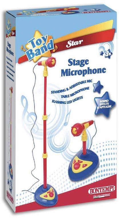 Toy Band Star. Microfono da Palcoscenico con Asta Regolabile. Bontempi (40 1220) - 9