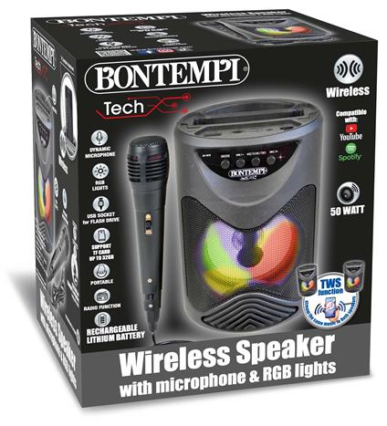 Amplificatore wireless con microfono dinamico ed effetti SonicSync