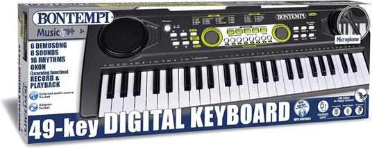 Tastiera Digitale 49 Tasti Con Microfono