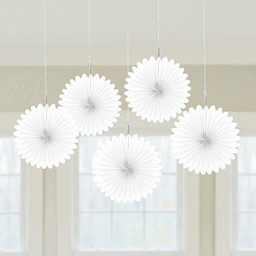 Decorazione A Ventaglio Da Appendere 15,2 Cm Bianco - 2