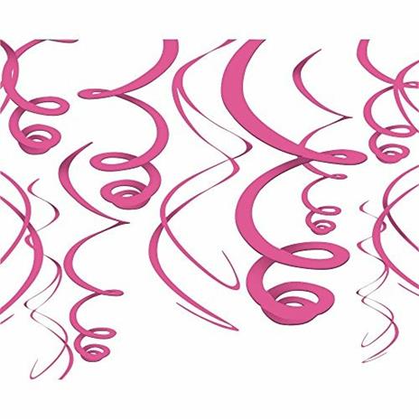 Spirali In Plastica Rosa 55,8 Cm