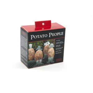 4 Supporti Per Patate People In Acciaio Inox Accessori Per Barbecue - 2