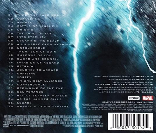 Thor. Dark World (Colonna Sonora) - CD Audio - 2