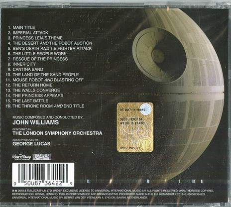Star Wars. A New Hope (Colonna sonora) - CD Audio - 2