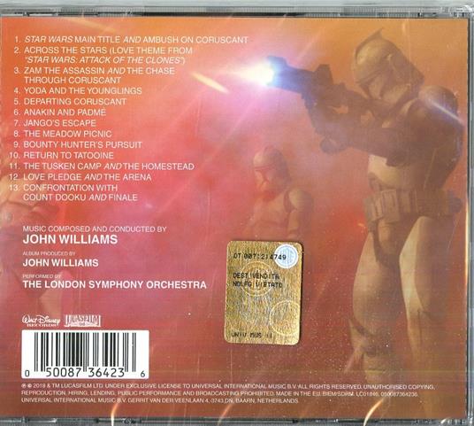 Star Wars. Attack of the Clones (Colonna sonora) - CD Audio - 2