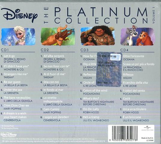 Disney. The Platinum Collection - CD Audio - 2