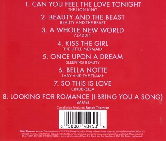 Absolute Disney. Love Songs - CD Audio - 2