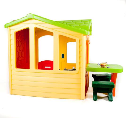 Little Tikes Playhouse - Natural Casetta per bambini da pavimento