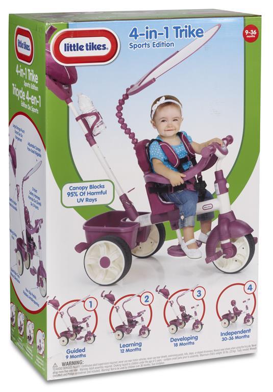 Little Tikes 4 in 1 Sports Edition Trike triciclo Trazione anteriore Verticale Bambini - 4