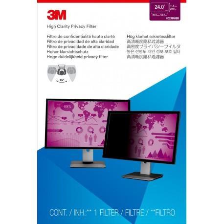 3M Filtro High Clarity Privacy per monitor widescreen da 24"