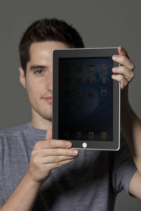 Pellicola protettiva Privacy 3M per iPad per uso verticale - 4