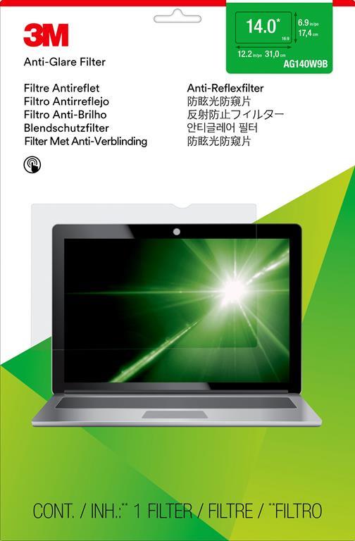 3M Filtro antiriflesso per laptop widescreen da 14" - 6