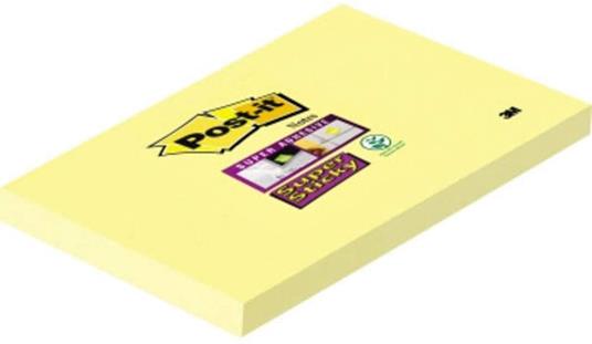 3M Post-it. Foglietti Super Sticky Colore Giallo Canary (Confezione Da 12  Blocchetti Con Film Singolo Da 90 Fogli) 127x76 mm - Post-it - Cartoleria e  scuola