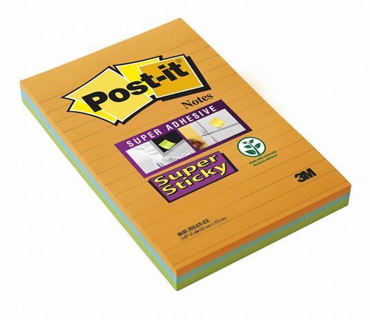 3 Blocchetti Post-it Notes Super Sticky