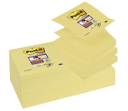 Foglietti Post-it per dispenser Super Sticky Z-notes. Giallo