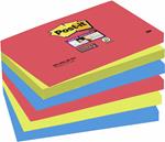 3M Post-it. 90 Foglietti Super Sticky Colori Bora Bora 76x127mm