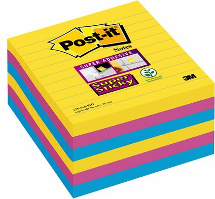 Foglietti Post-it Super Sticky colori Ultra