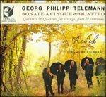 Quintets & Quartets for Strings, Flute and Continuo - CD Audio di Georg Philipp Telemann