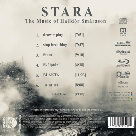 Halldor Smarason - Stara - CD Audio - 2